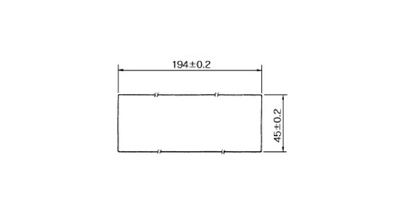 KDM20 panel mount hole (units: mm) 