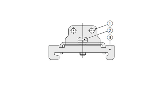 DIN Rail Mounting Bracket external appearance 