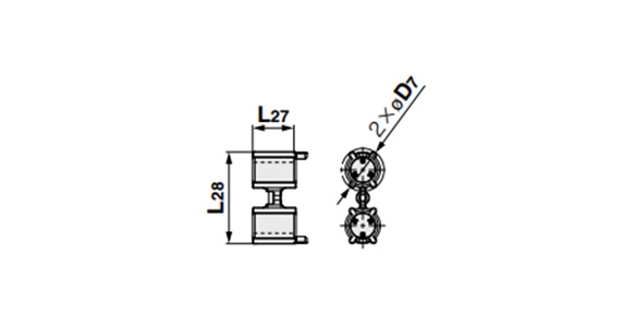 Speed Controller With Indicator, In-Line Type, AS-FS Series, Adapter For Direct Mounting: related images