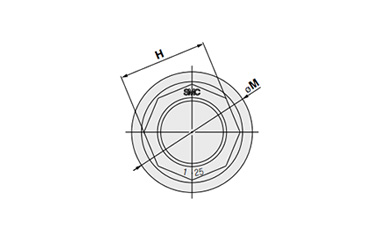 Female Connector dimensional drawing for size 6 