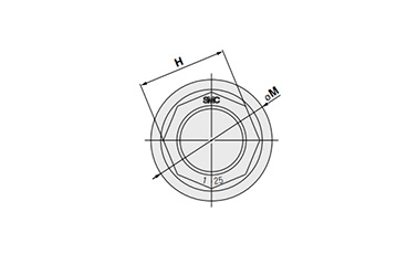 Female Connector dimensional drawing for size 6 