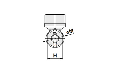 Female Elbow dimensional drawing for sizes 2 to 5 