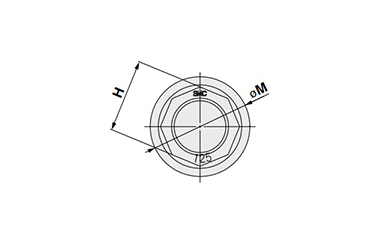 Dimensional drawing for size 6 