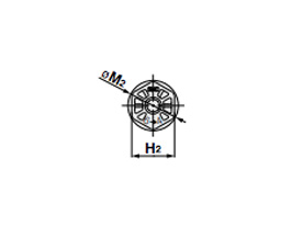 Union, Reducing Type dimensional drawing for sizes 3 to 5 