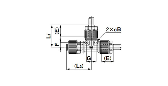 T2 Type dimensional drawing 