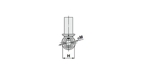 Outline dimensional drawing for sizes 2 to 5 