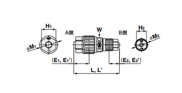 Union Reducing: LQ3U-R Outline Drawing 