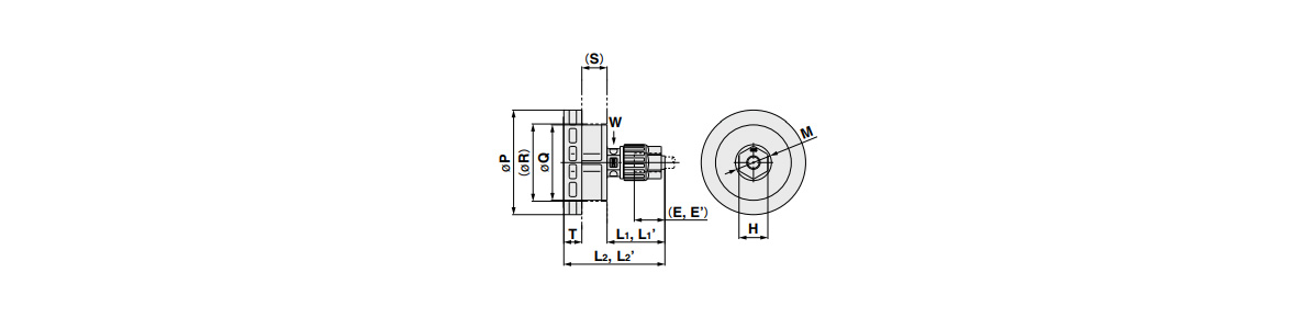 Union Flange: LQ3F Outline Drawing 