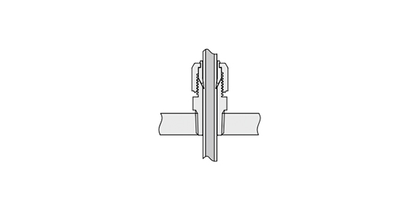 Fluoropolymer Bore Through Connector LQHB Inch Size: Related Image