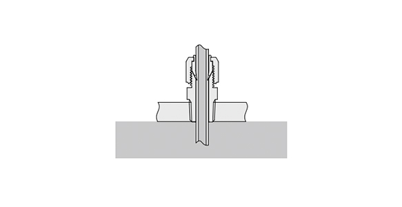 Fluoropolymer Bore Through Connector LQHB Inch Size: Related Image