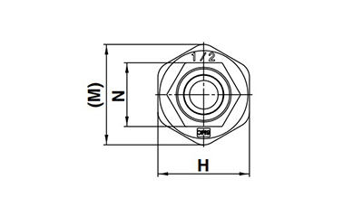 Union Elbow Dimensional Drawing for Size 5 