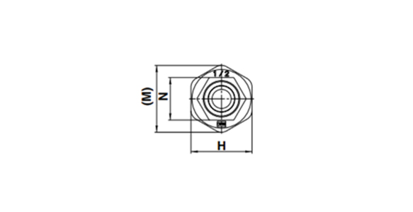 Model Numbers LQ2P4A/B-SN, LQ2P5A/B-SN Dimensional Drawing 