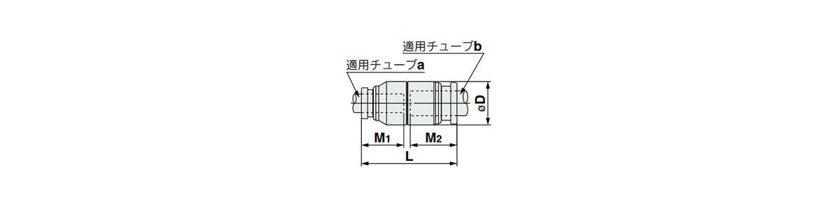 Different Diameter Straight: KQB2H outline drawing 