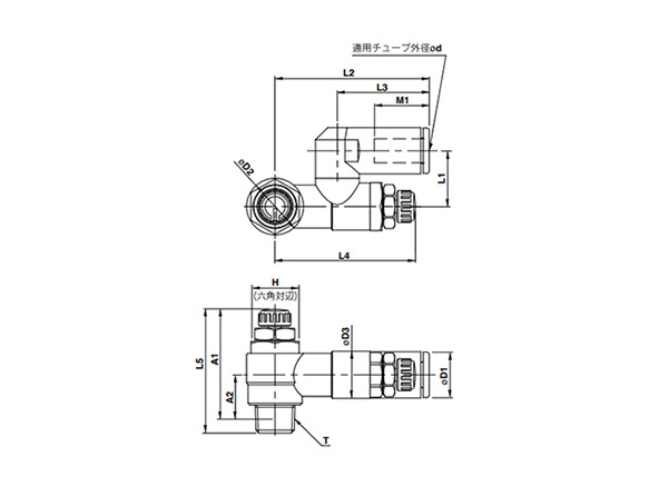 Dual Speed Controller With One-Touch Fitting, Stainless Steel Series, ASD-FG Series: related images