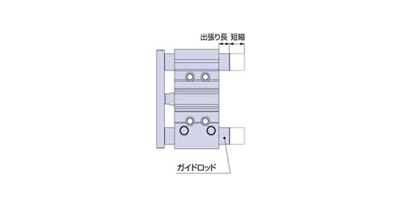 Shortened guide rod image 