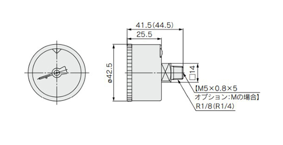 G46-□□-01 to 02 (M) dimensional drawing 