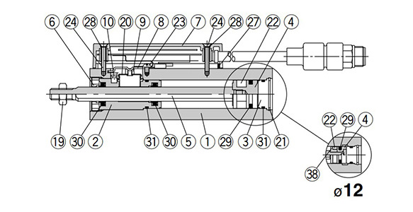 ø12 mm, ø20 mm diagram