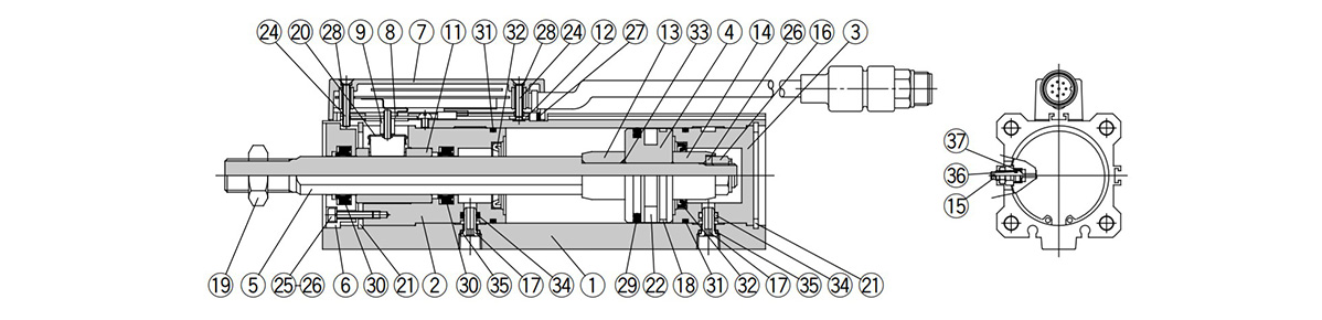 ø40 to 63 mm diagram