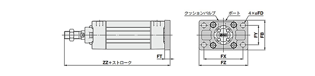 Head flange:(G) dimensional drawing