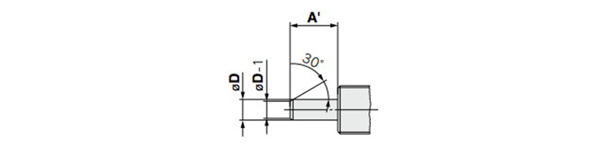 Without rod-end thread (CDJP2B6 to 16)