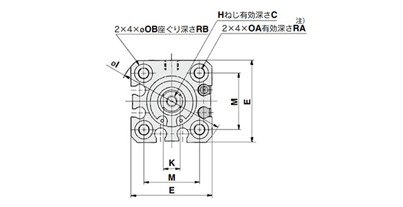 ø16 mm dimensional drawing 1