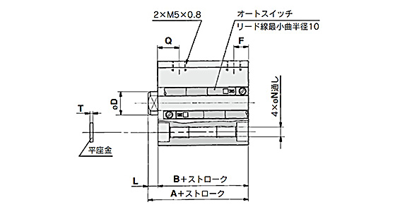 ø16 mm dimensional drawing 2