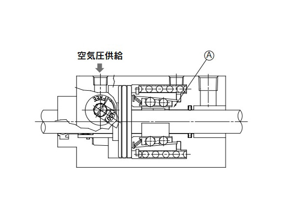 Construction principle drawing (unlocked state)