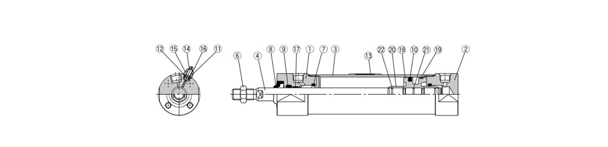 With air cushion, diagram