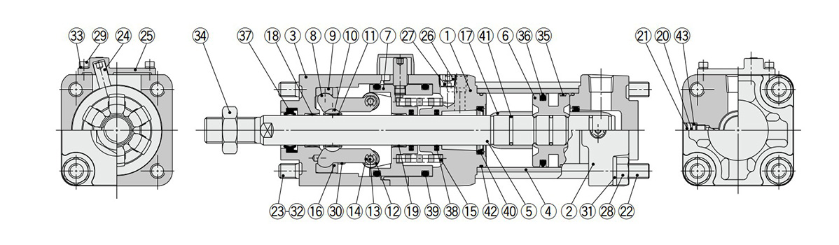 Non-lube type diagram