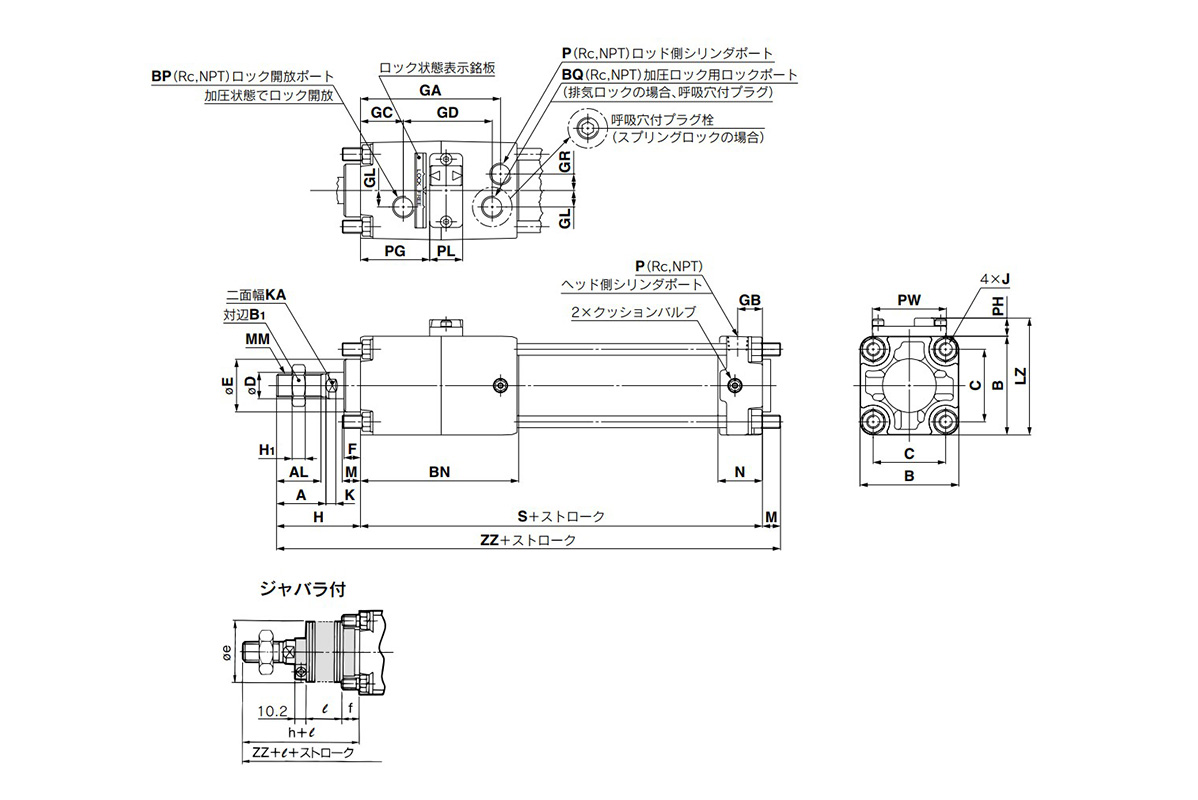 Dimensional drawings: basic / CLA2B