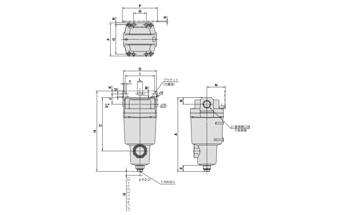 10-AMD150C to AMD550C dimensional drawing