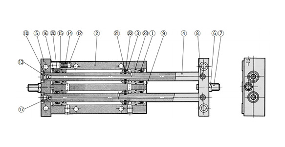 CX2N15/CX2N25 structural drawings