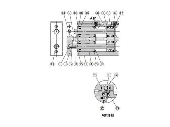 CXSM / With air cushion structural drawing