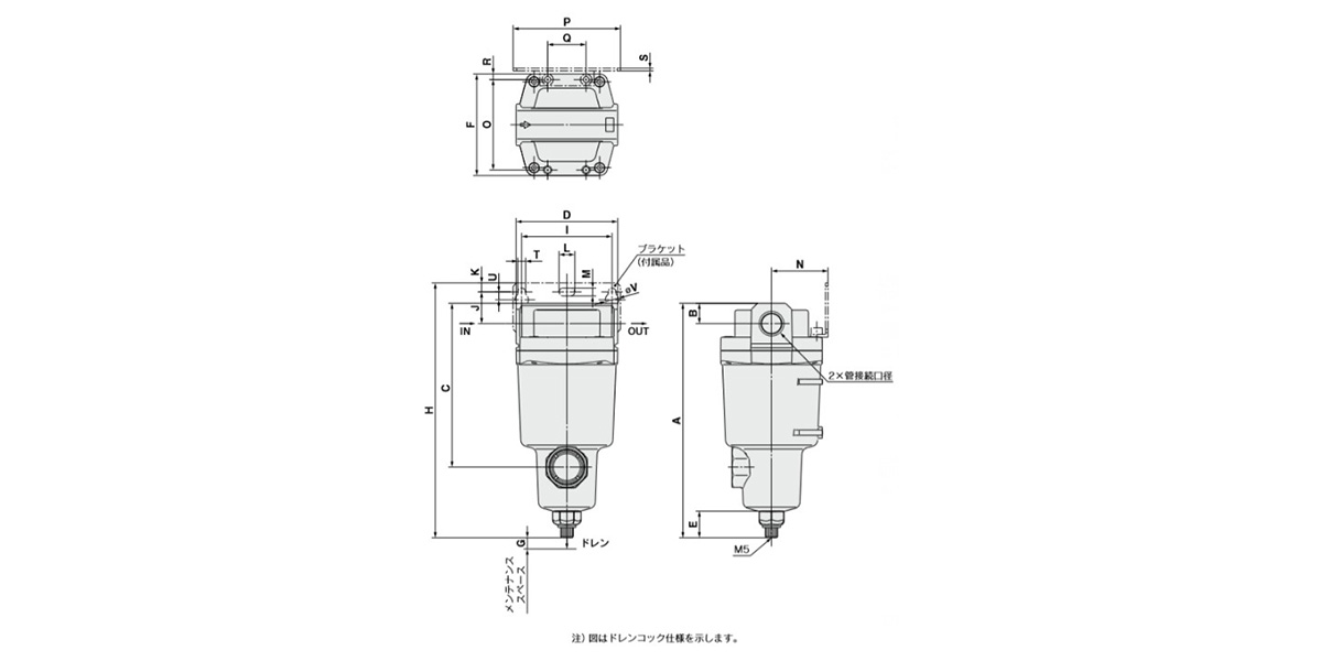 AMH150C to AMH550C: dimensional drawing