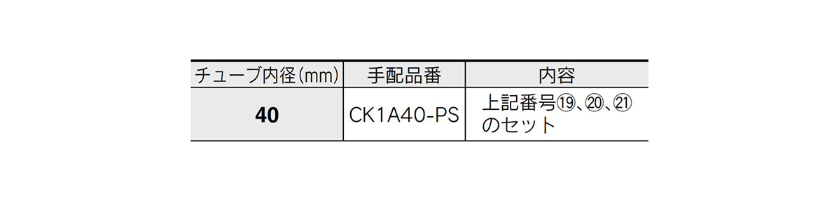 Detailed image of replacement parts / seal kit