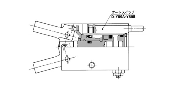 With auto switch structure drawing