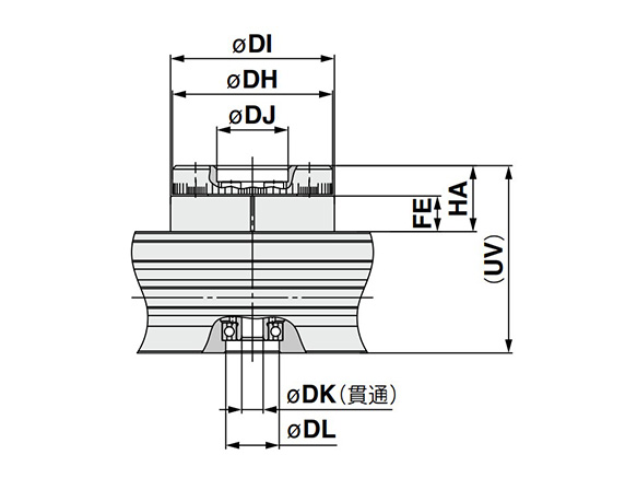 Dimensional drawing of high-precision type / MSQA□A (with adjust bolt leveling mount), MSQA□R (with internal shock absorber)