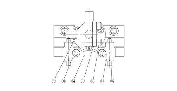 Structural drawing of CRJU / with external stopper