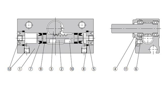 Structural drawing of basic type / CRJB