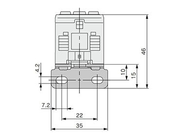 With bracket view A