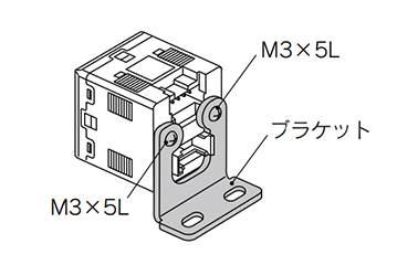 Option 2: PFM3□□-□□E (bracket)