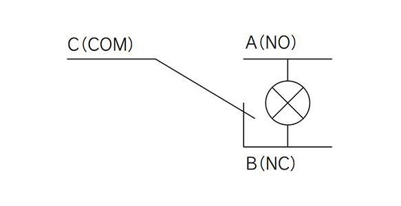 Internal wiring diagram of IFW5□0-□□-01 to 04, 11 to 14, 21 to 24