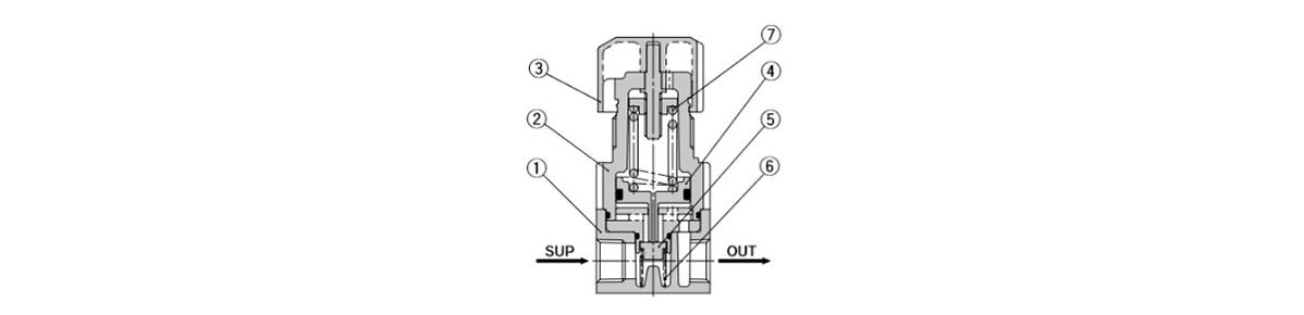 Compact Regulator ARX20 Series: structural drawings