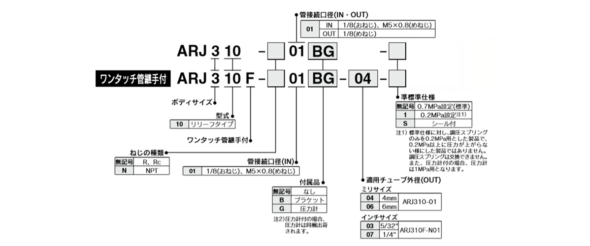 Model number example