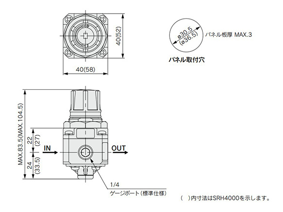 Rc thread type dimensional drawing