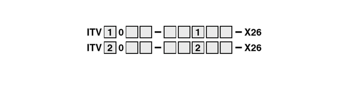 Made-to-order specifications X26: model number example