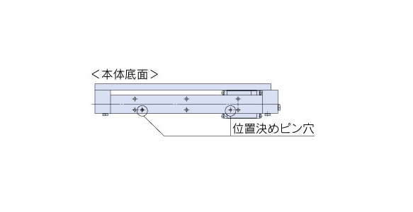 Positioning pin hole image / Improved workpiece and main body mounting reproducibility.