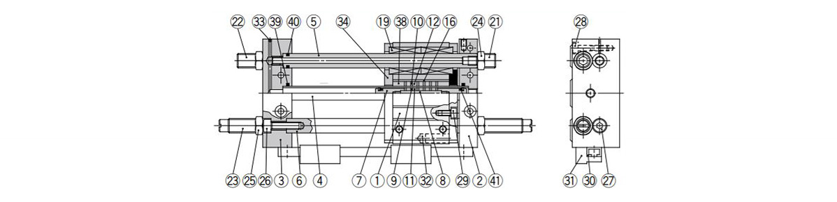 Slider type / ball bushing bearing CY1L6