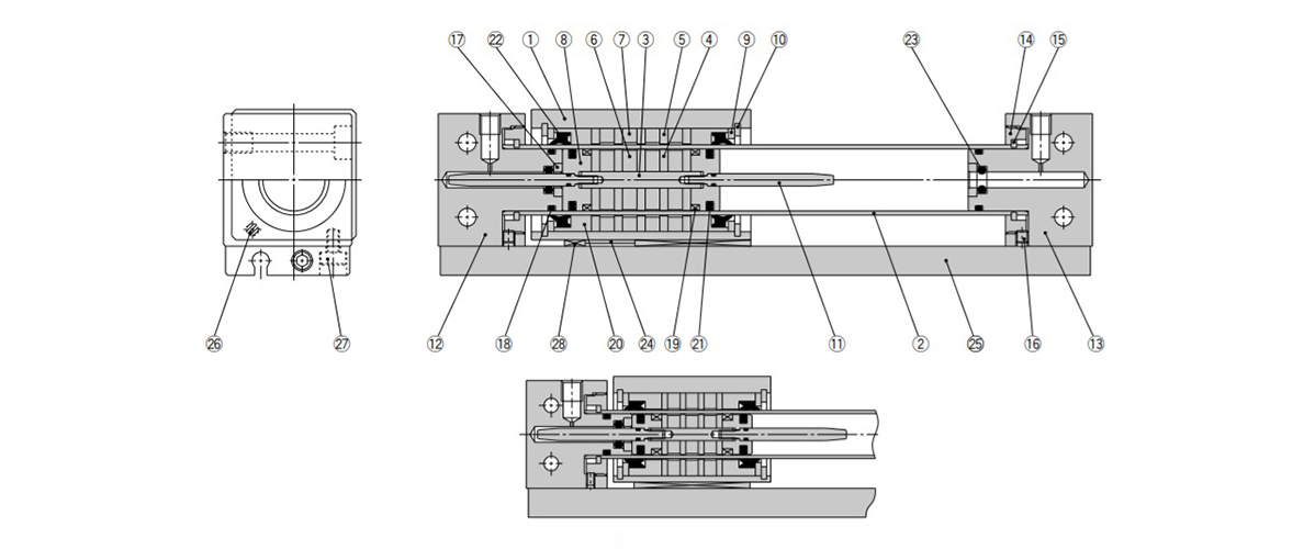 ø10 mm / ø15 mm structural drawing