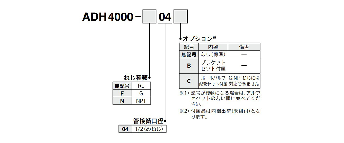 Model number example